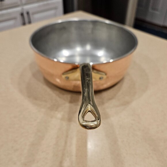 RARE RUFFONI COPPER HAMMERED COPPER CHEF'S PAN RISOTTO POT - Picture 2 of 10